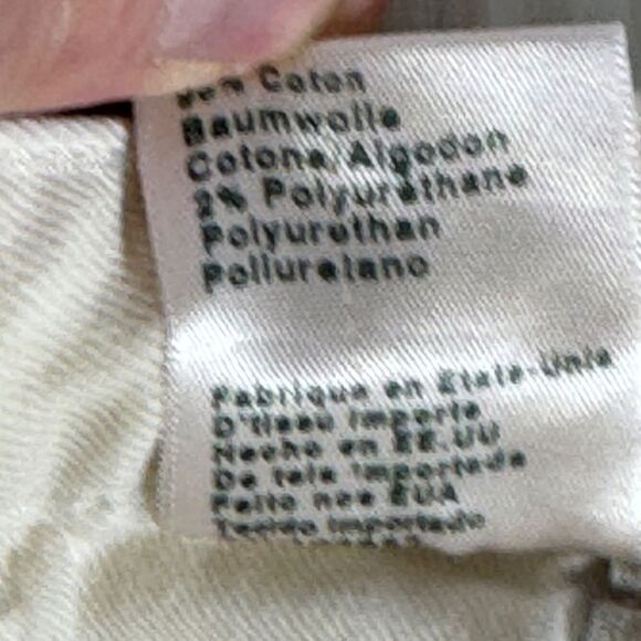 AG Adriano Goldschmied X Alexa Chung White Skinny Jeans Sz 24R - Picture 10 of 10